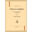 OEUVRES COMPLÈTES. TOME II. POÈMES ANTIQUES