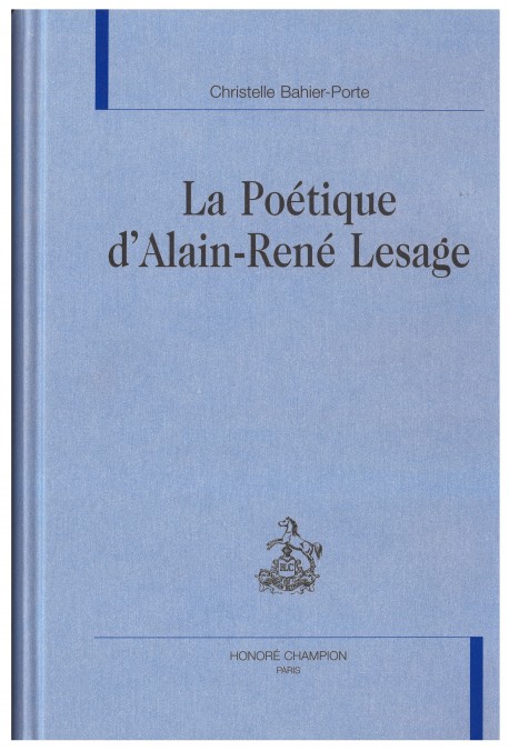 LA POETIQUE D'ALAIN-RENE LESAGE