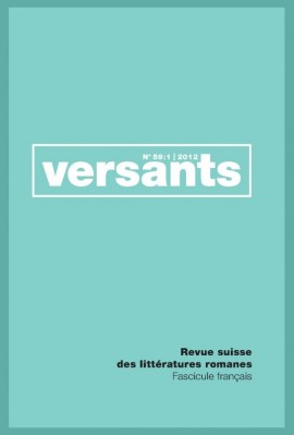 VERSANTS 59/1. FASCICULE FRANCAIS