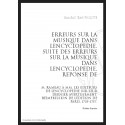 ERREURS SUR MUSIQUE DANS L'ENCYCLOPEDIE. SUITE DES ERREURS SUR LA MUSIQUE DANS L'ENCYCLOPEDIE