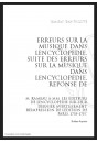 ERREURS SUR MUSIQUE DANS L'ENCYCLOPEDIE. SUITE DES ERREURS SUR LA MUSIQUE DANS L'ENCYCLOPEDIE