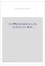 COMMENTAIRES DES "FLEURS DU MAL".
