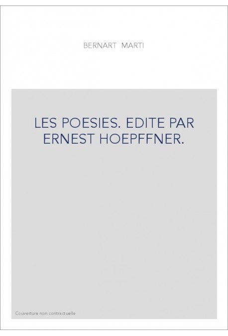 LES POESIES