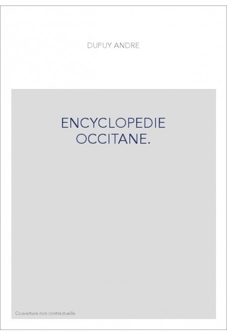 ENCYCLOPEDIE OCCITANE.