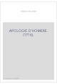 APOLOGIE D'HOMERE. (1716).