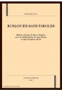 ROMANCES SANS PAROLES