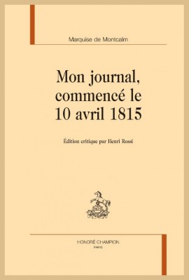 MON JOURNAL COMMENCÉ LE 10 AVRIL 1815