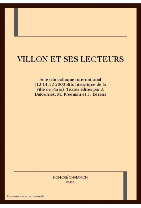 VILLON ET SES LECTEURS