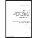 OEUVRES COMPLÈTES