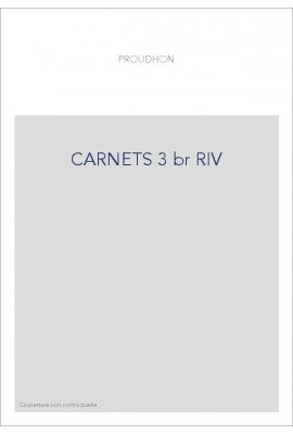 CARNETS. TOME 3 : 1848-1850