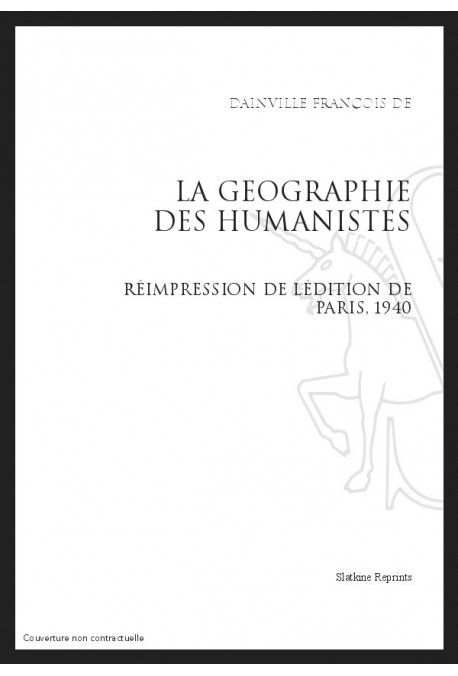 LA GÉOGRAPHIE DES HUMANISTES