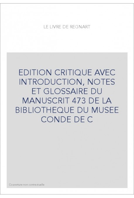 LE LIVRE DE REGNART