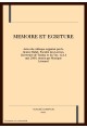 MEMOIRE ET ECRITURE