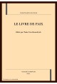 LE LIVRE DE PAIX
