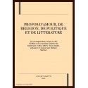 LA CORRESPONDANCE ENTRE LOUIS VEUILLOT ET LA COMTESSE JULIETTE DE ROBERSART. PROPOS D'AMOUR, DE RELIGION,