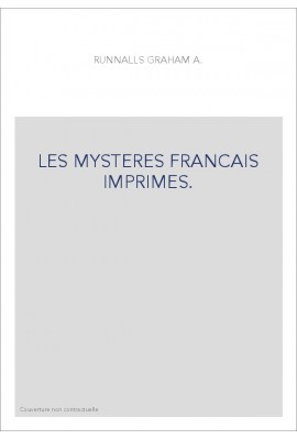 LES MYSTERES FRANCAIS IMPRIMES