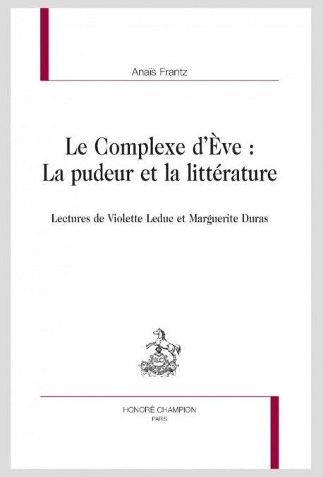 LE COMPLEXE DÈVE : LA PUDEUR ET LA LITTÉRATURE