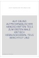 DICHTUNGEN DER TROUBADOURS. (1916-1919). AUF GRUND ALTPROVENZALISCHER HANDSCHRIFTEN TEILS ZUM