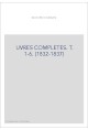 UVRES COMPLETES. T. 1-6. (1832-1837)
