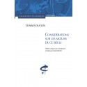 CONSIDERATIONS SUR LES MOEURS DE CE SIECLE
