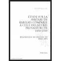 ÉTUDE SUR LA SYNTAXE DE RABELAIS COMPARÉE À CELLE DES AUTRES PROSATEURS DE 1450 À 1550