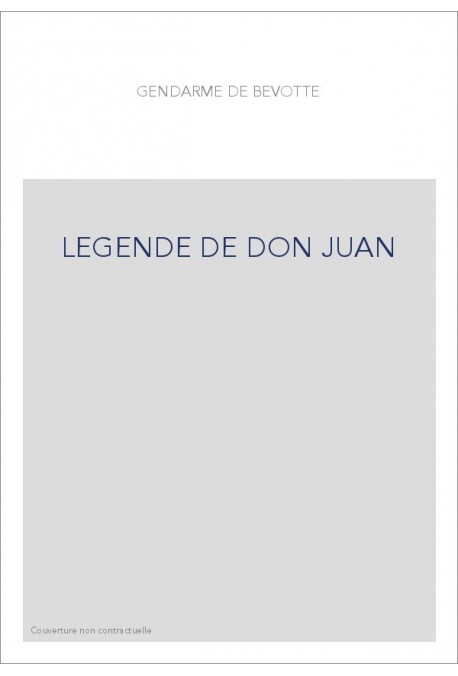 LEGENDE DE DON JUAN