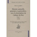 OEUVRES COMPLETES. VOL.I. HISTOIRE NATURELLE,GENERALE ET PARTICULIERE AVEC LA DESCRIPTION DU CABINET DU ROY