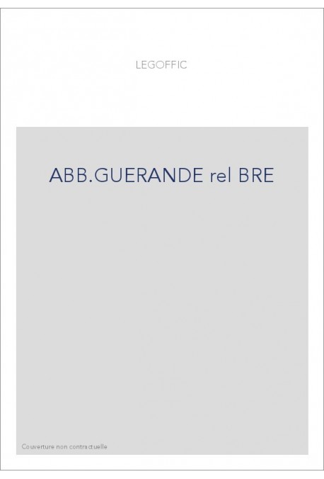 L'ABBESSE DE GUERANDE