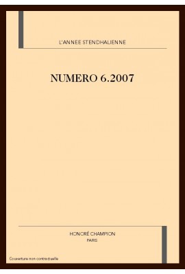 L'ANNEE STENDHALIENNE N°6 2006.  L'HISTOIRE DE LA PEINTURE EN ITALIE
