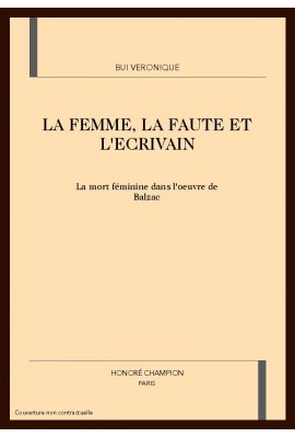 LA FEMME, LA FAUTE ET L'ECRIVAIN