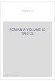 ROMANIA VOLUME 83 ( 1962 ) CL