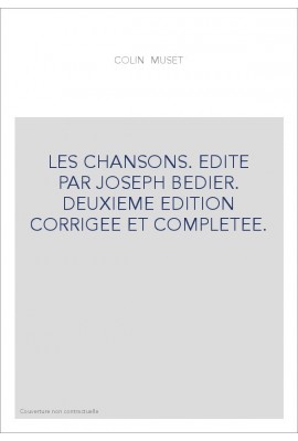 LES CHANSONS.(1938).