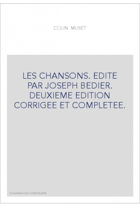LES CHANSONS.(1938).