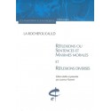 REFLEXIONS OU SENTENCES ET MAXIMES MORALES ET          REFLEXIONS DIVERSES