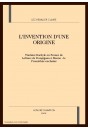 L'INVENTION D'UNE ORIGINE
