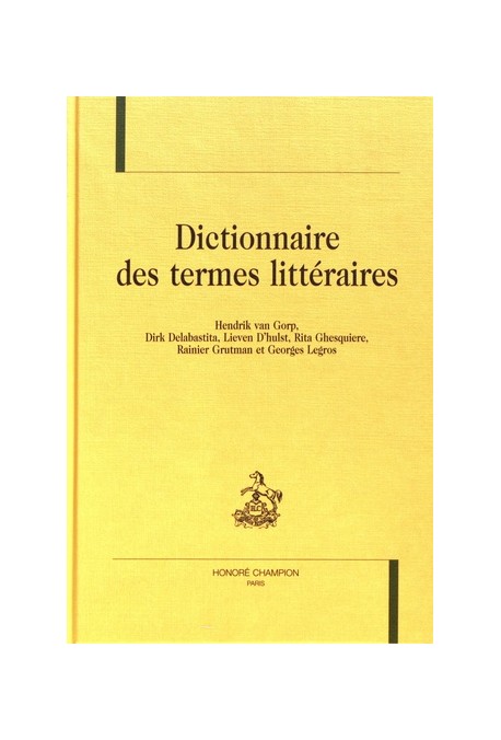 DICTIONNAIRE DES TERMES LITTÉRAIRES