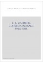 L'IL D'OMBRE. CORRESPONDANCE 1944-1981.