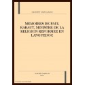 MEMOIRES DE PAUL RABAUT, MINISTRE DE LA RELIGION       REFORMEE EN LANGUEDOC