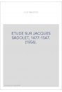 ETUDE SUR JACQUES SADOLET, 1477-1547. (1856).