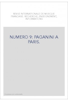 NUMERO 9: PAGANINI A PARIS.