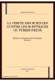 LA VERITE DES SCIENCES CONTRE LES SCEPTIQUES OU        PYRRHONIENS