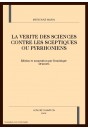 LA VERITE DES SCIENCES CONTRE LES SCEPTIQUES OU        PYRRHONIENS