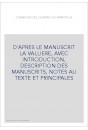 LA CHANSON DES QUATRE FILS AYMON.