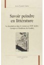 SAVOIR PEINDRE EN LITTERATURE