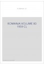 ROMANIA VOLUME 80 ( 1959 ) CL