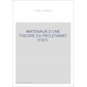 MATERIAUX D'UNE THEORIE DU PROLETARIAT. (1921).