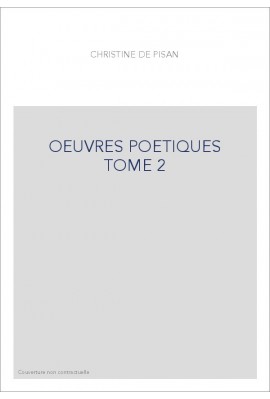 OEUVRES POETIQUES TOME 2