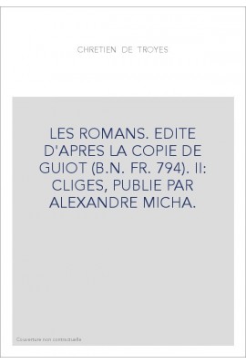 CLIGÈS EN ANCIEN FRANÇAIS