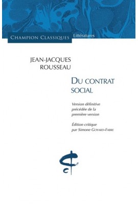 DU CONTRAT SOCIAL