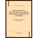 REFLEXIONS OU SENTENCES ET MAXIMES MORALES ET          REFLEXIONS DIVERSES